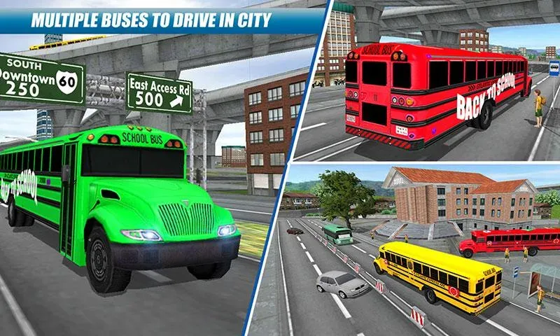 Скачать School Bus Driving Game (Мод: Безлимитные деньги и топливо) на Андроид — скриншот 4
