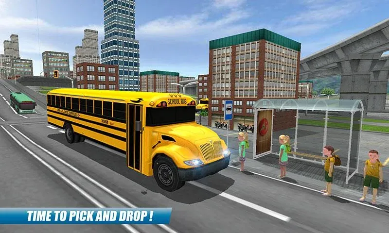 Скачать School Bus Driving Game (Мод: Безлимитные деньги и топливо) на Андроид — скриншот 5
