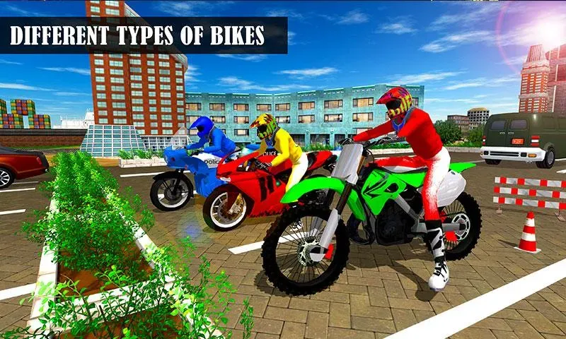Взлом Bike Parking Moto Driving Game — Безлимитные деньги и все мотоциклы — скриншот 2