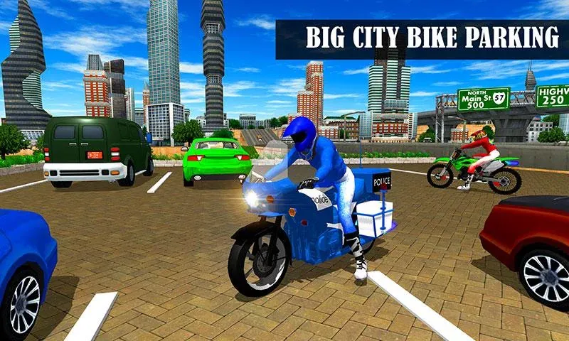 Взлом Bike Parking Moto Driving Game — Безлимитные деньги и все мотоциклы — скриншот 3