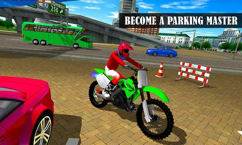 Взлом Bike Parking Moto Driving Game — Безлимитные деньги и все мотоциклы — скриншот 4