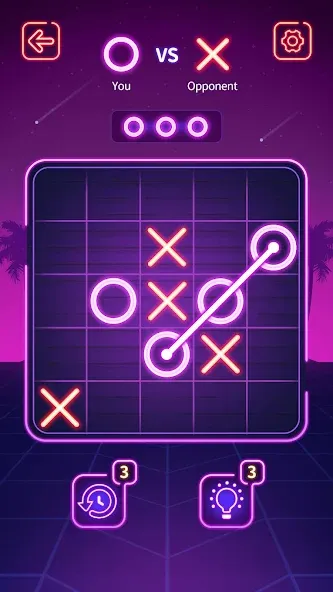 Tic Tac Toe - Offline XOXO MOD APK на Android — Без рекламы и всё открыто — скриншот 1 Tic Tac Toe - Offline XOXO MOD APK на Android — Без рекламы и всё открыто — скриншот 1