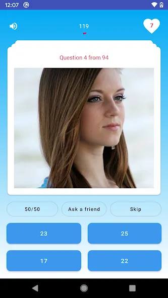 Скачать взлом Quiz - Guess her age challenge на Андроид — Открыты все возрастные испытания — скриншот 3
