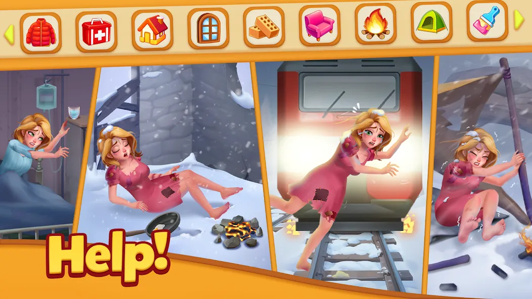 Взломанная Tile Family: Match Puzzle Game на Андроид — Безлимитные подсказки и бустеры — скриншот 1
