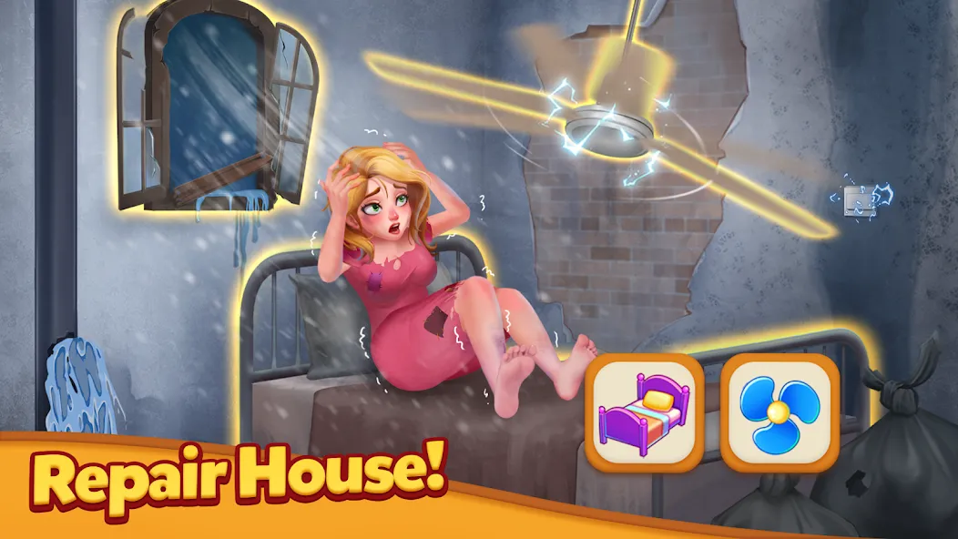 Взломанная Tile Family: Match Puzzle Game на Андроид — Безлимитные подсказки и бустеры — скриншот 3