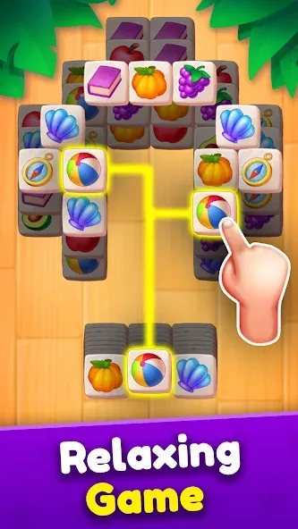 Tile Match (Мод Безлимитные подсказки и отмены ходов) — скриншот 2 Tile Match (Мод Безлимитные подсказки и отмены ходов) — скриншот 2