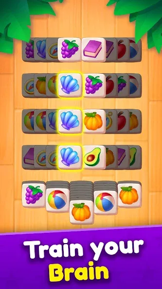 Tile Match (Мод Безлимитные подсказки и отмены ходов) — скриншот 3 Tile Match (Мод Безлимитные подсказки и отмены ходов) — скриншот 3