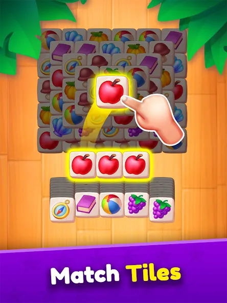 Tile Match (Мод Безлимитные подсказки и отмены ходов) — скриншот 5 Tile Match (Мод Безлимитные подсказки и отмены ходов) — скриншот 5