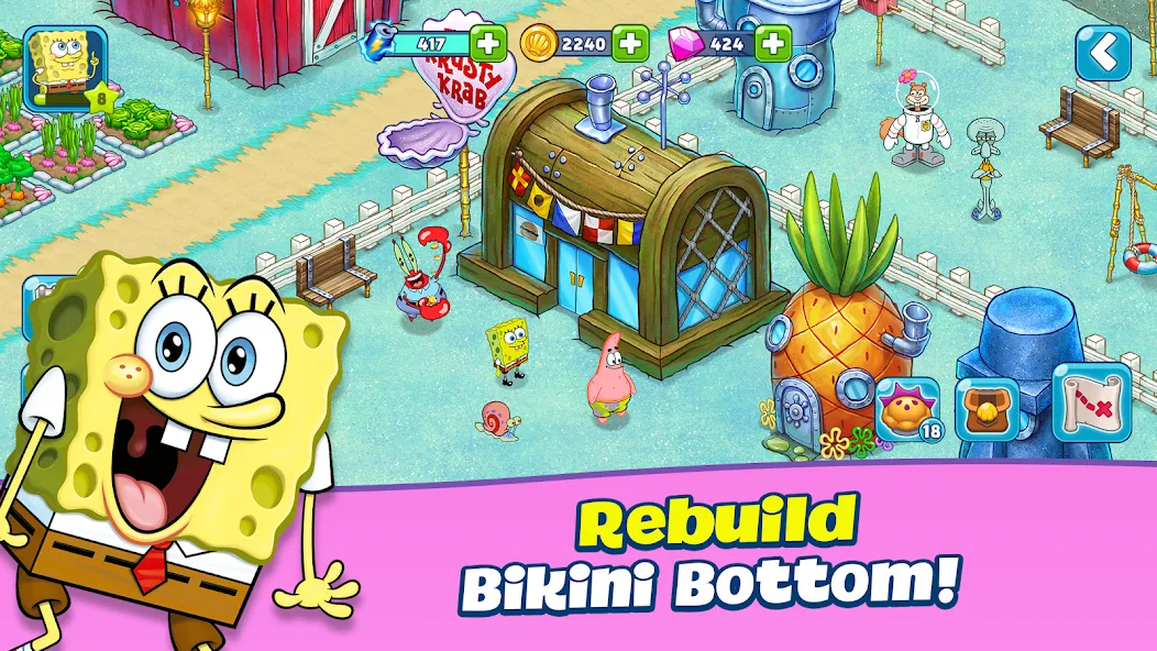 Скачать SpongeBob Adventures: In A Jam на Android — Безлимитные деньги и ресурсы — скриншот 1 Скачать SpongeBob Adventures: In A Jam на Android — Безлимитные деньги и ресурсы — скриншот 1