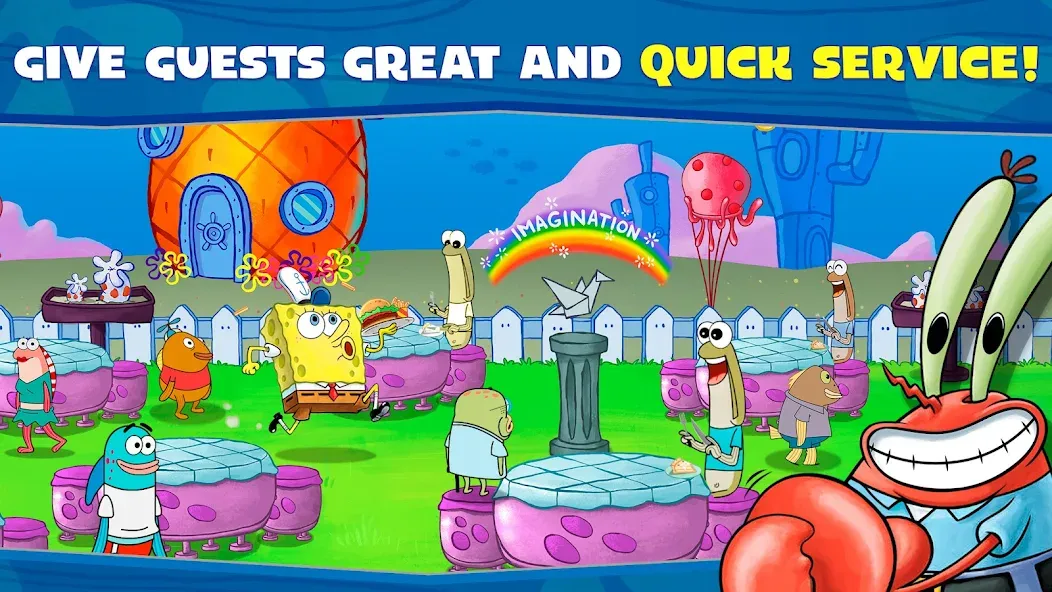 Скачать SpongeBob: Krusty Cook-Off на Android — Безлимитные деньги и ресурсы — скриншот 3