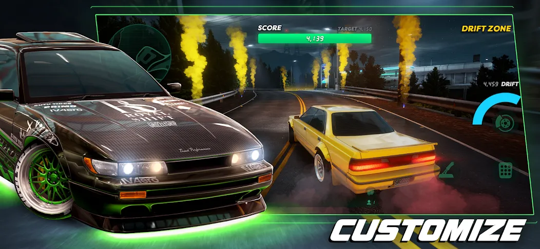 Скачать Static Shift Racing (Мод: Безлимитные деньги и все машины открыты) на Андроид — скриншот 2