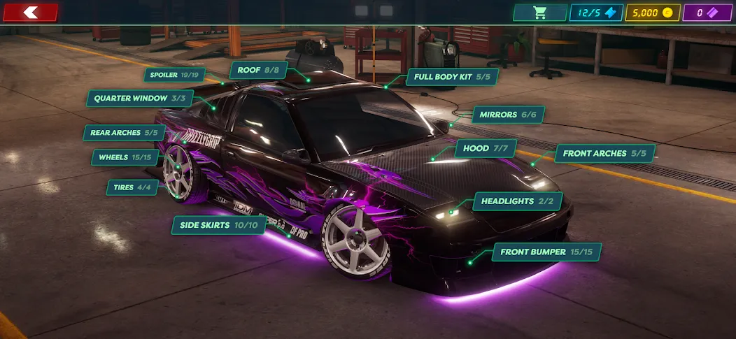 Скачать Static Shift Racing (Мод: Безлимитные деньги и все машины открыты) на Андроид — скриншот 5