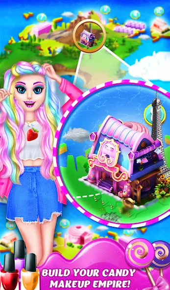 Скачать DIY Candy Makeup-Beauty Salon MOD APK — Безлимитные монеты и всё открыто — скриншот 4