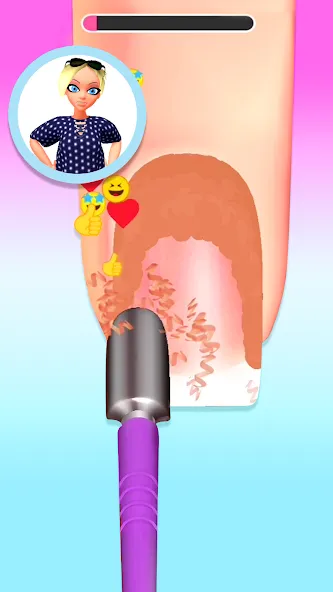 Скачать Nail Salon 3D на Андроид — Безлимитные деньги и все скины — скриншот 2 Скачать Nail Salon 3D на Андроид — Безлимитные деньги и все скины — скриншот 2