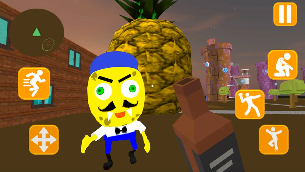 Neighbor Sponge. Scary Secret (Мод Страшные секреты и все уровни) — скриншот 1 Neighbor Sponge. Scary Secret (Мод Страшные секреты и все уровни) — скриншот 1