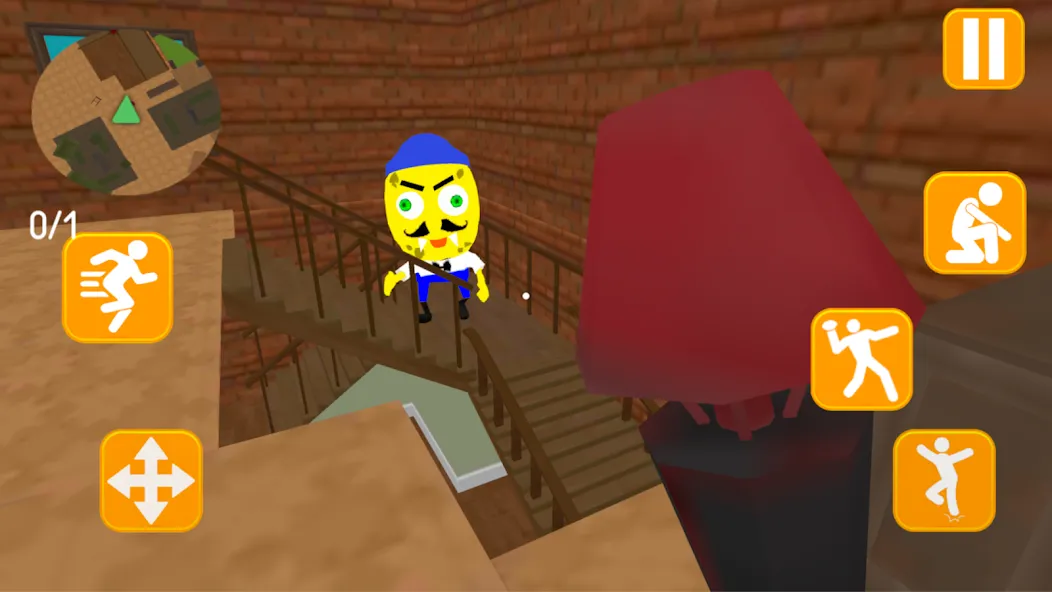 Neighbor Sponge. Scary Secret (Мод Страшные секреты и все уровни) — скриншот 3 Neighbor Sponge. Scary Secret (Мод Страшные секреты и все уровни) — скриншот 3