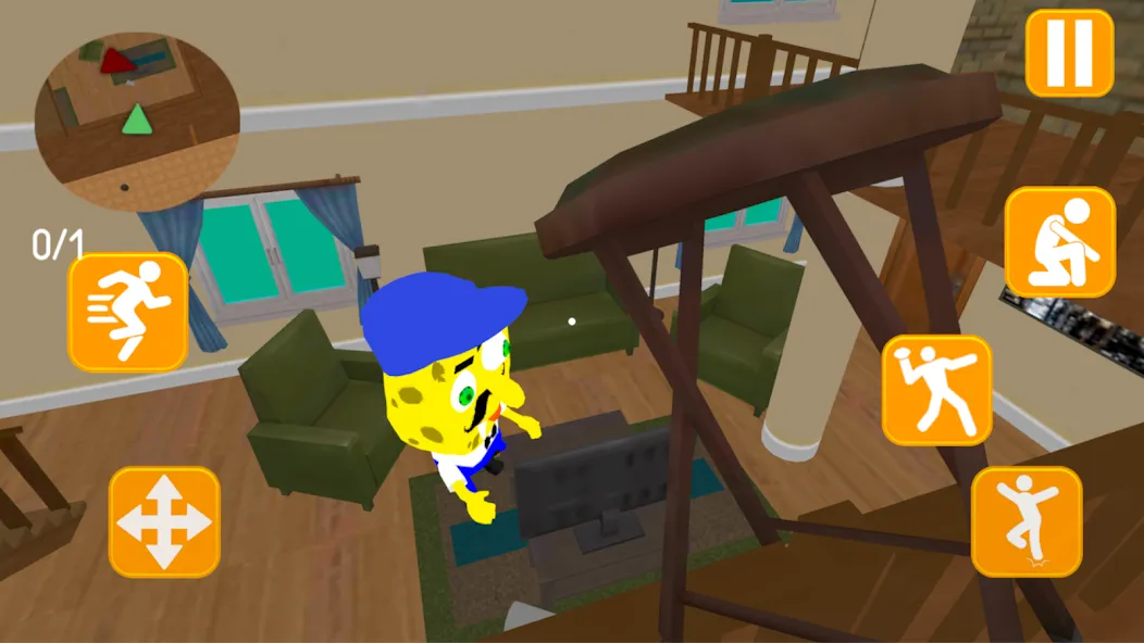 Neighbor Sponge. Scary Secret (Мод Страшные секреты и все уровни) — скриншот 4 Neighbor Sponge. Scary Secret (Мод Страшные секреты и все уровни) — скриншот 4