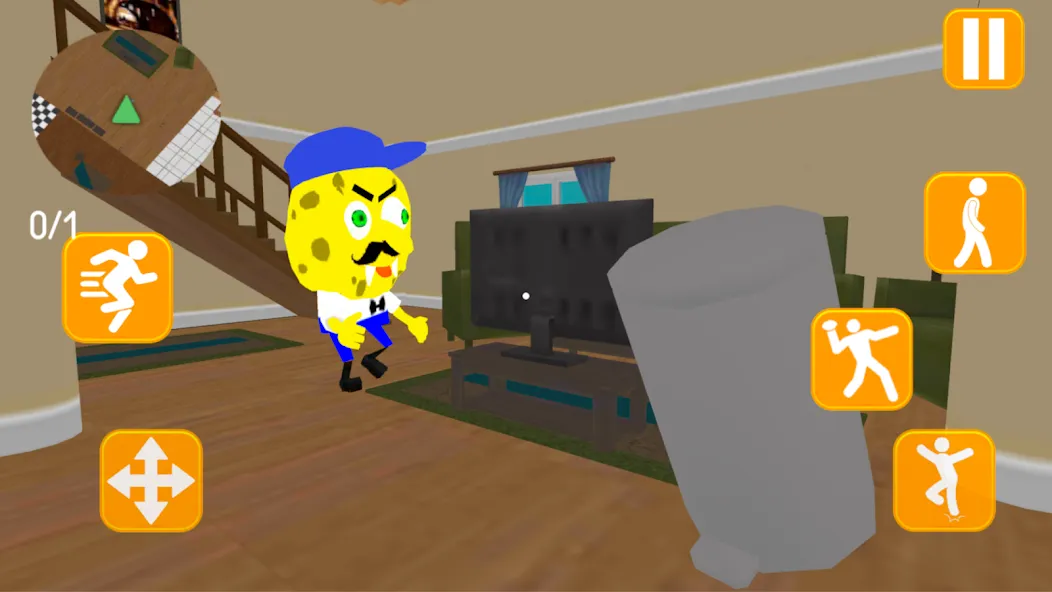Neighbor Sponge. Scary Secret (Мод Страшные секреты и все уровни) — скриншот 5 Neighbor Sponge. Scary Secret (Мод Страшные секреты и все уровни) — скриншот 5