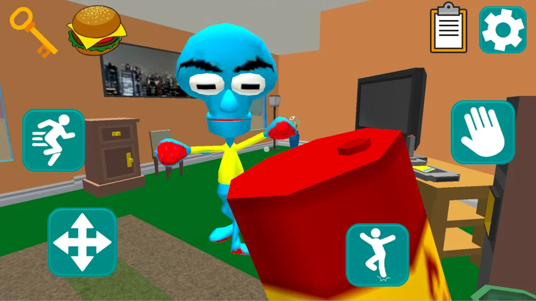 Скачать Squid Neighbor. Sponge Escape — Последняя версия (Безлимитные монеты и все уровни открыты) — скриншот 4