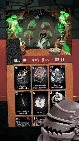 Card Crawl Adventure — Мод: Безлимитные карты и ресурсы — скриншот 3