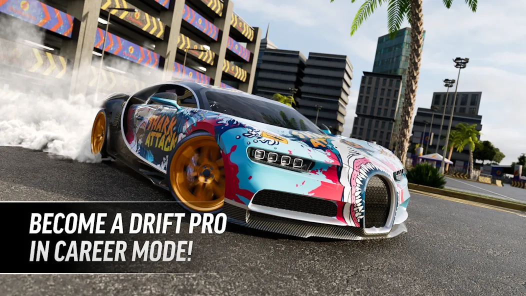 Скачать Drift Max Pro Car Racing Game на телефон — Безлимитные деньги и все машины открыты — скриншот 1