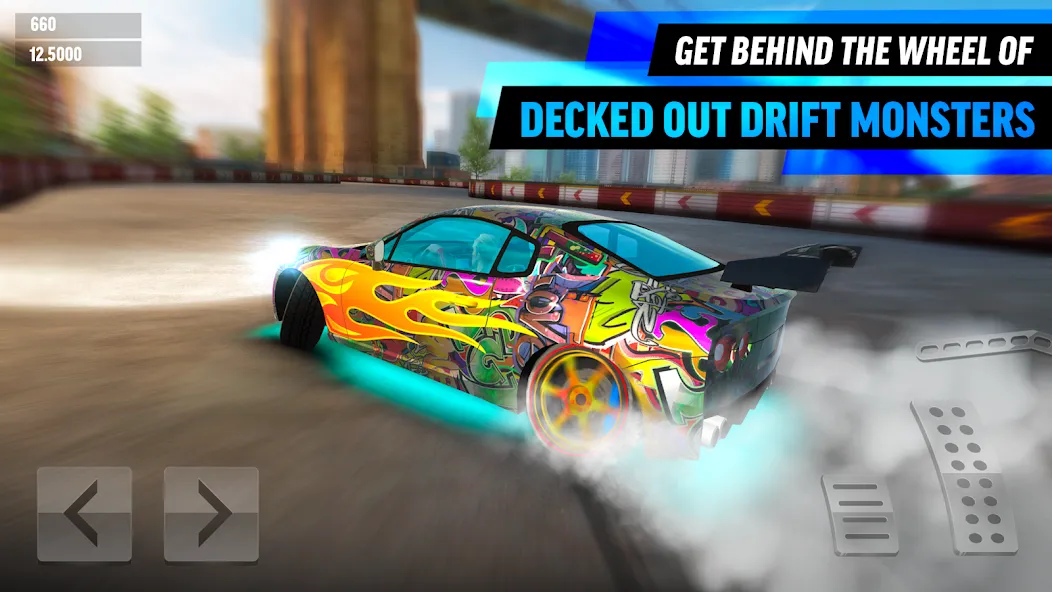 Drift Max World - Racing Game — Мод: Безлимитные деньги и машины — скриншот 1