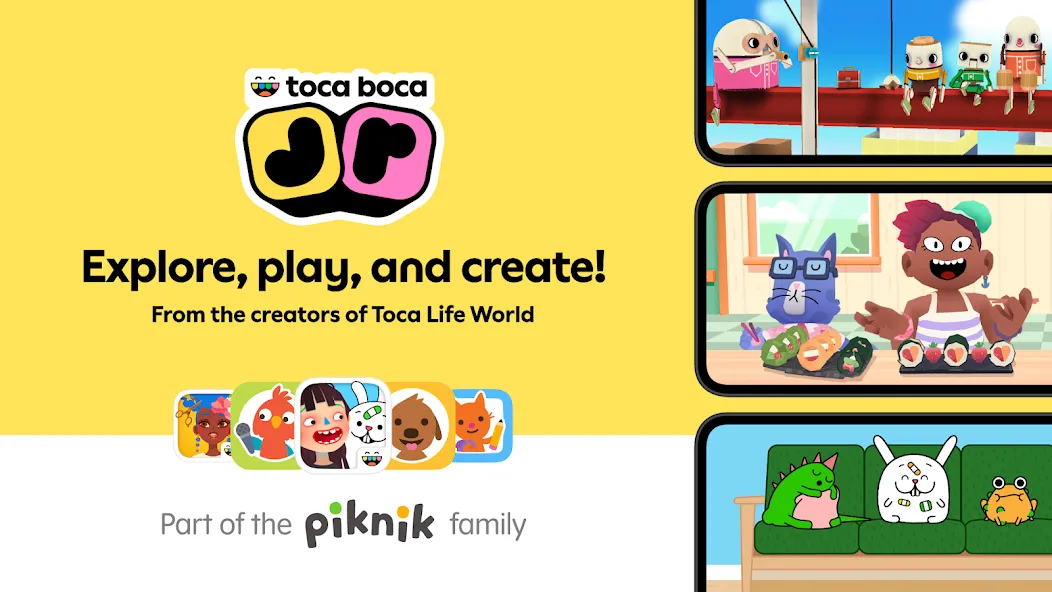 Скачать Toca Boca Jr на телефон — Все локации и персонажи открыты — скриншот 1