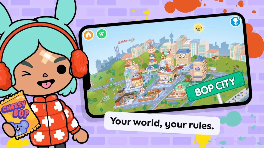 Toca Boca World на Андроид — Открыты все локации и персонажи — скриншот 1