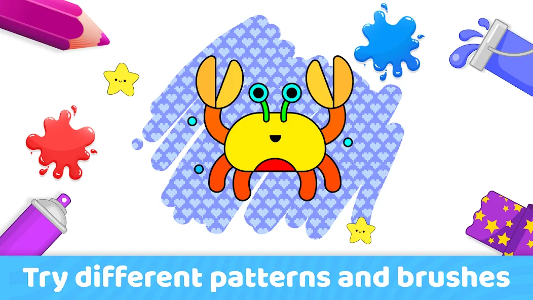 Скачать Toddler Coloring Book For Kids (Мод: Все раскраски разблокированы) на Андроид — скриншот 3
