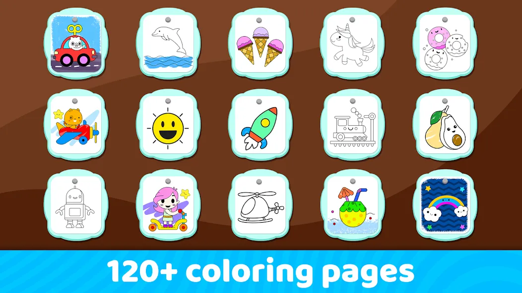 Скачать Toddler Coloring Book For Kids (Мод: Все раскраски разблокированы) на Андроид — скриншот 4