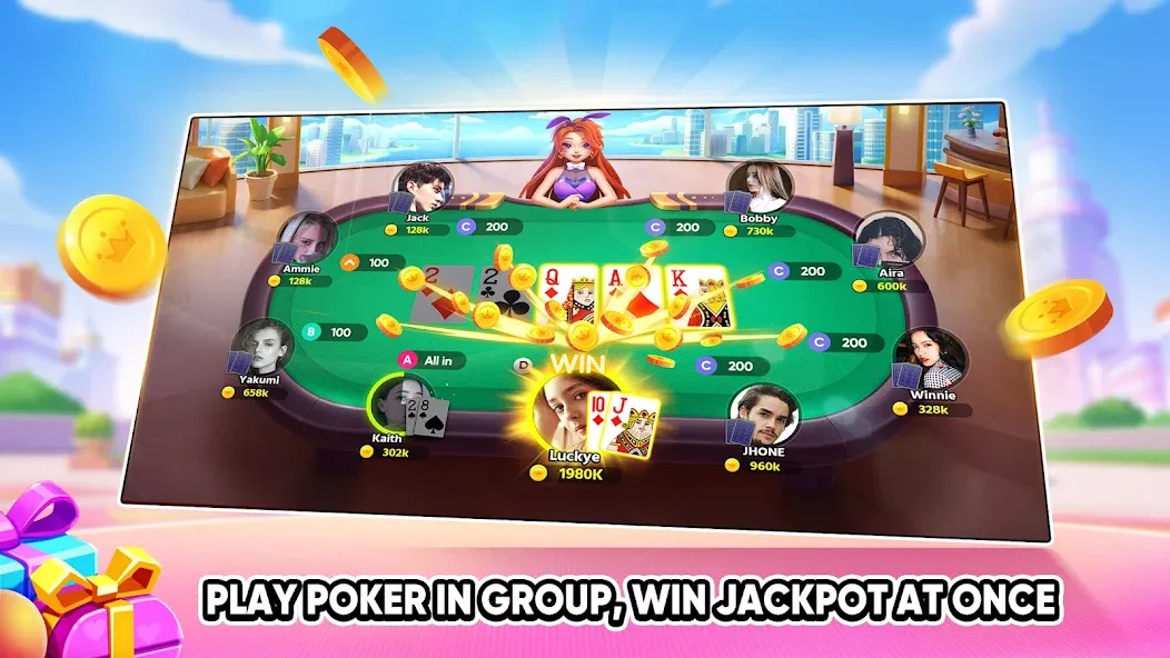 Скачать Tongits Go - Mines Slots Pusoy с модом — Безлимитные монеты и разблокированы все игры — скриншот 4 Скачать Tongits Go - Mines Slots Pusoy с модом — Безлимитные монеты и разблокированы все игры — скриншот 4