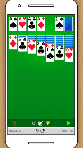 Скачать SOLITAIRE CLASSIC CARD GAME (Мод: Без рекламы и без ограничений) на Андроид — скриншот 1