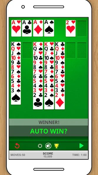 Скачать SOLITAIRE CLASSIC CARD GAME (Мод: Без рекламы и без ограничений) на Андроид — скриншот 3