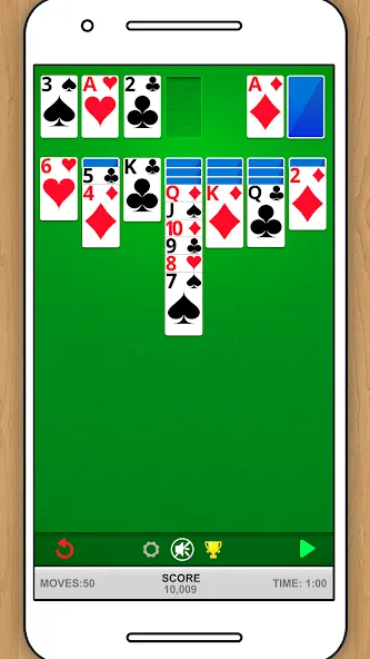 Скачать SOLITAIRE CLASSIC CARD GAME (Мод: Без рекламы и без ограничений) на Андроид — скриншот 4