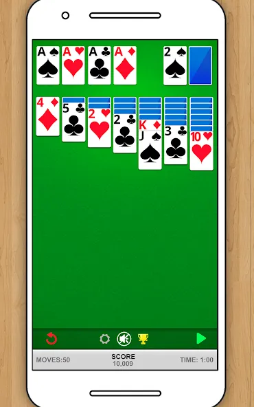 Скачать SOLITAIRE CLASSIC CARD GAME (Мод: Без рекламы и без ограничений) на Андроид — скриншот 5