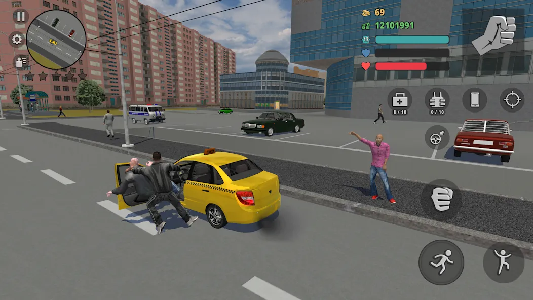 Criminal Russia 3D. Boris MOD APK на Android — Много денег и открыты машины — скриншот 4