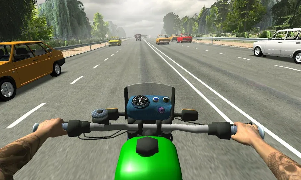 Russian Moto Traffic Rider 3D Mod APK Безлимитные деньги и все мотоциклы открыты — Скачать на Андроид — скриншот 3 Russian Moto Traffic Rider 3D Mod APK Безлимитные деньги и все мотоциклы открыты — Скачать на Андроид — скриншот 3