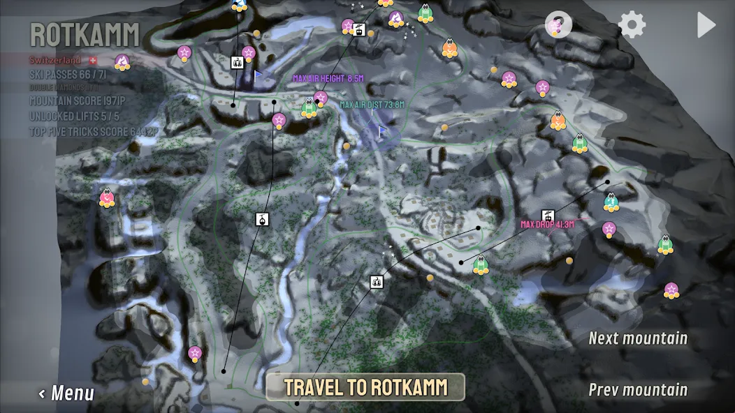 Grand Mountain Adventure MOD — Безлимитные деньги и все горы открыты на Андроид — скриншот 4