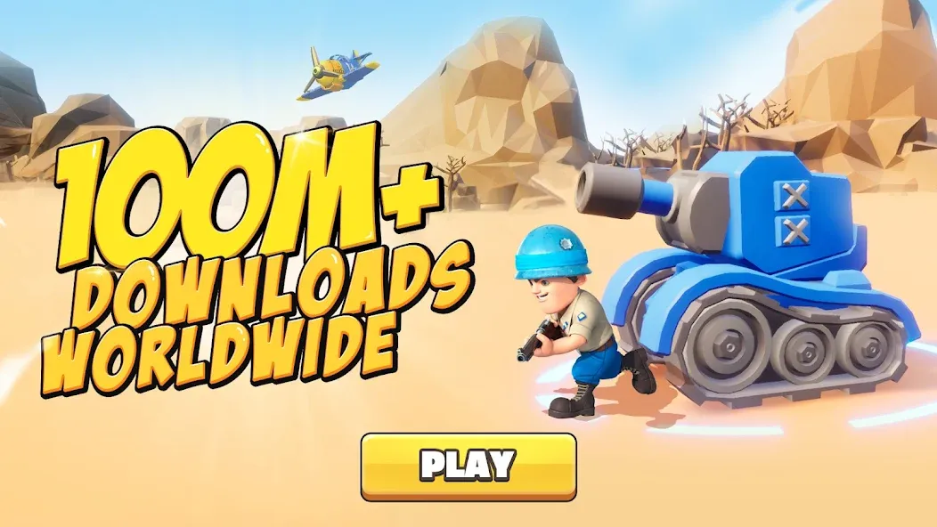 Скачать Top War: Battle Game с модом — Безлимитные ресурсы и ускоренное строительство — скриншот 1