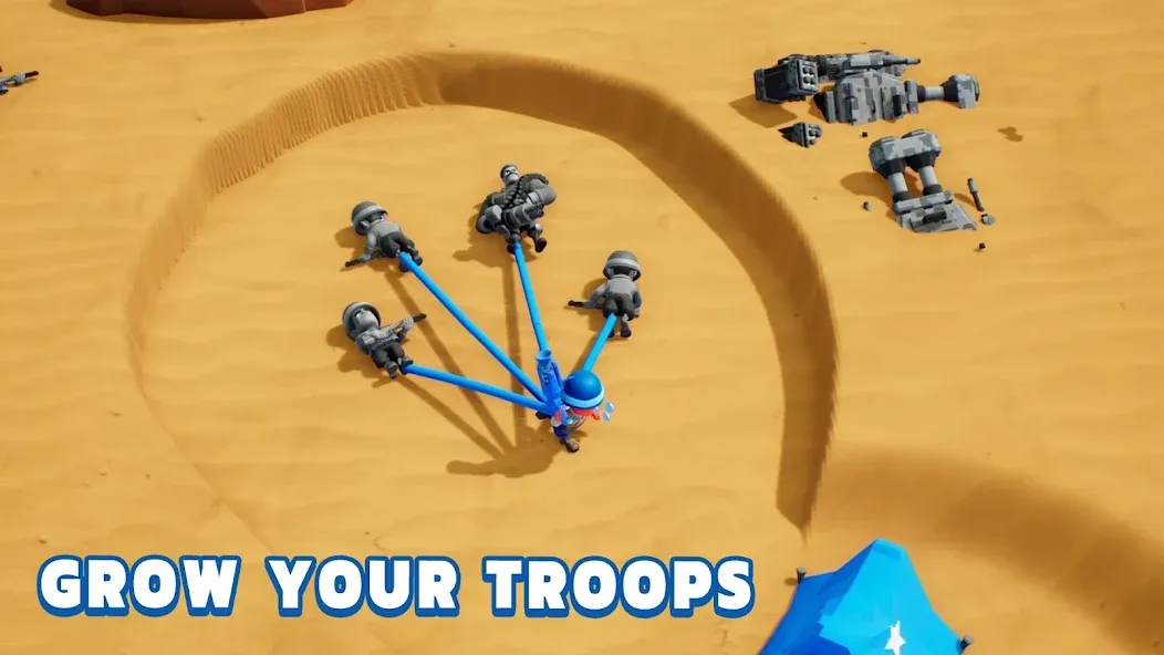 Скачать Top War: Battle Game с модом — Безлимитные ресурсы и ускоренное строительство — скриншот 2