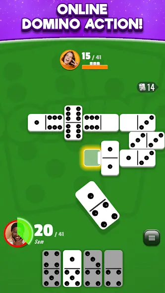 Domino Club: 1v1 Online Game — Мод: Безлимитные монеты и открытые режимы — скриншот 1