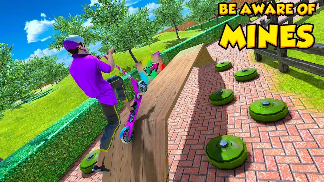 BMX Air Skate Scooter Tricks MOD APK — Безлимитные монеты и разблокированы трюки — скриншот 1