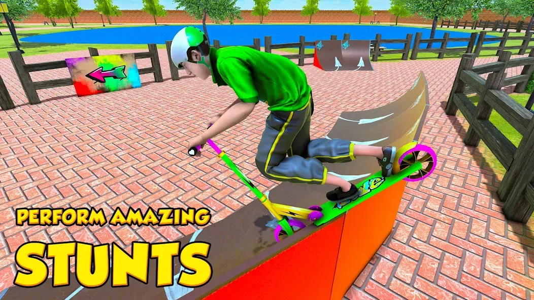 BMX Air Skate Scooter Tricks MOD APK — Безлимитные монеты и разблокированы трюки — скриншот 3
