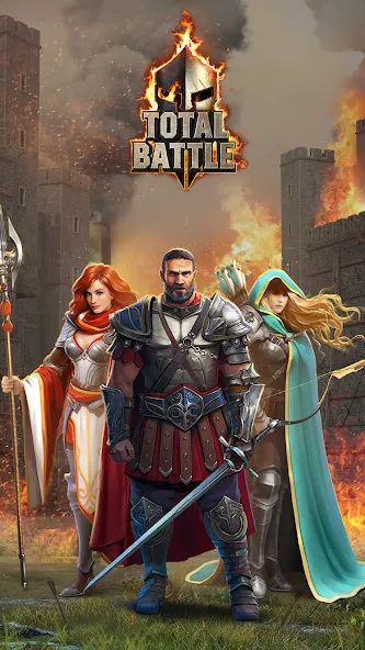 Total Battle: Strategy Games на Андроид — Безлимитные ресурсы и ускоренное строительство — скриншот 1