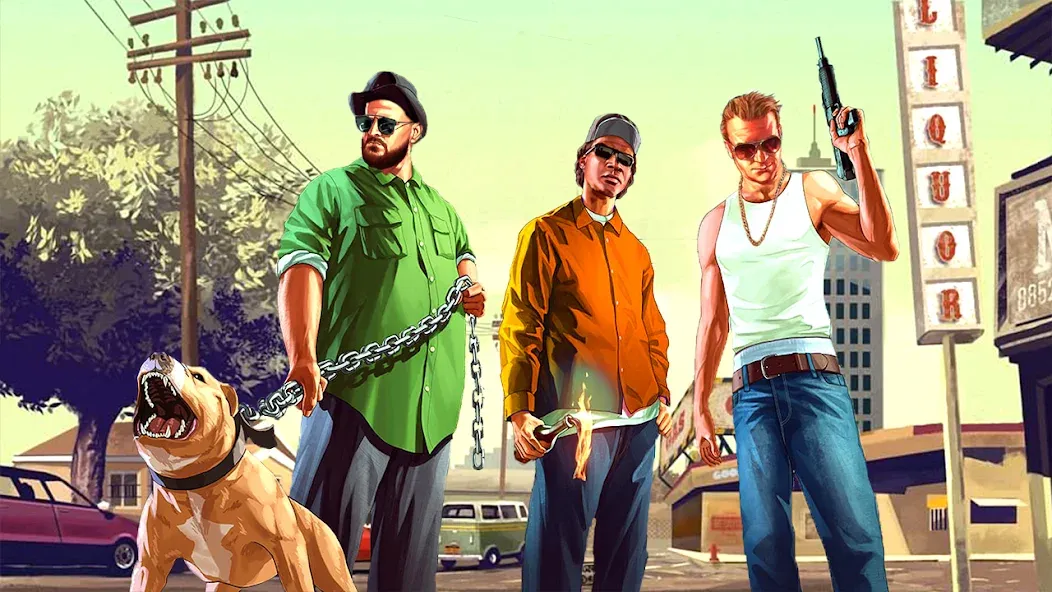 City Grand Gangster Crime MOD APK — Безлимитные деньги и оружие — скриншот 3