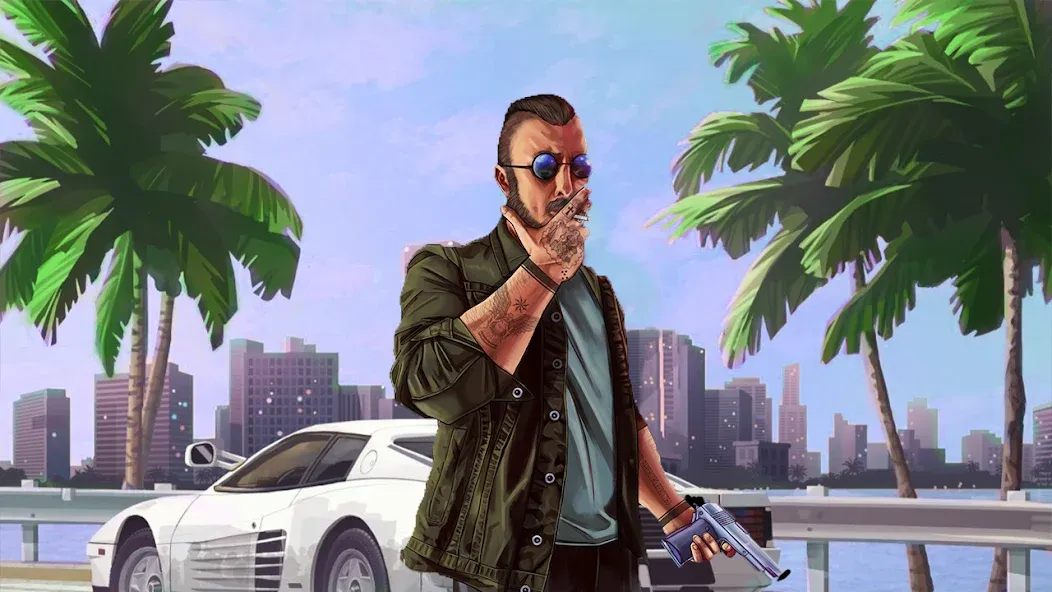 City Grand Gangster Crime MOD APK — Безлимитные деньги и оружие — скриншот 4