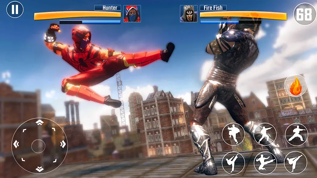 Взломанная Kung Fu Fighting Karate Games на Андроид — Безлимитные деньги и энергия — скриншот 4 Взломанная Kung Fu Fighting Karate Games на Андроид — Безлимитные деньги и энергия — скриншот 4