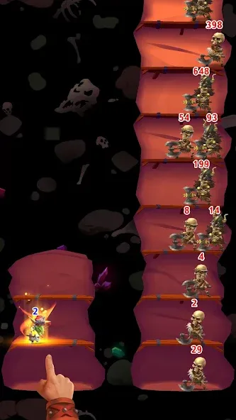 Скачать Dungeon Crusher: Soul Hunters — Модификация Безлимитные деньги и усиленные герои — скриншот 4