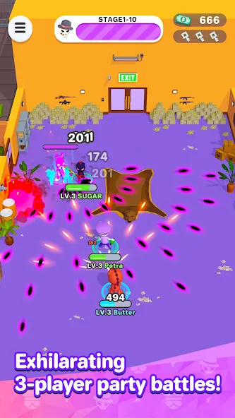 Скачать Smash Party - Hero Action Game (Мод: Безлимитные монеты и усиленная атака) на Андроид — скриншот 2
