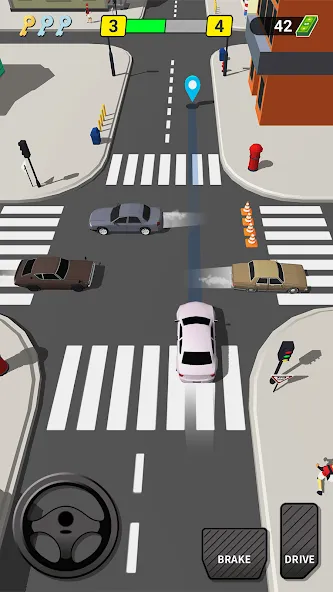 Скачать Pick Me Up 3D: Taxi Game — Безлимитные деньги и топливо — скриншот 1